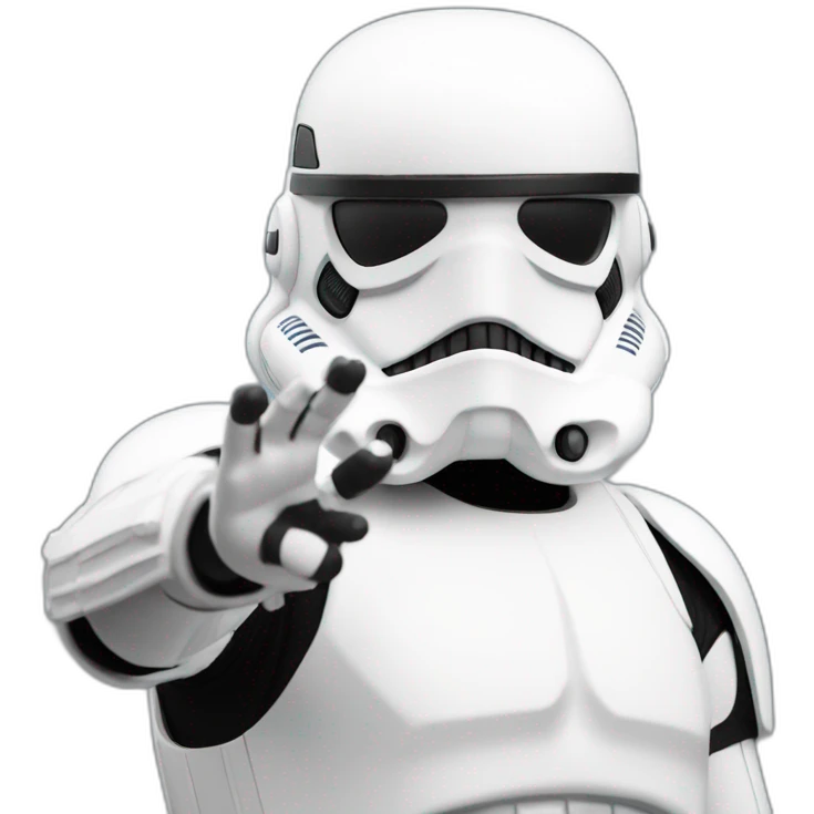Storm trooper doing ok gesture emoji