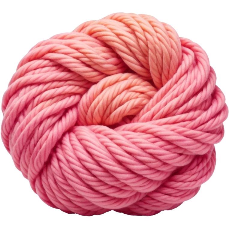 yarn with color like a peach-pinky sunset emoji