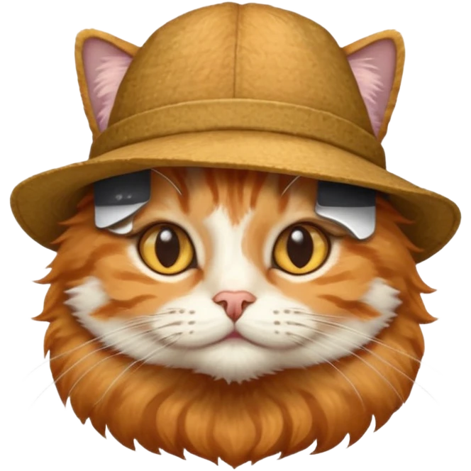 Cat with hat emoji