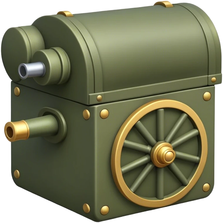 pillbox with a cannon emoji