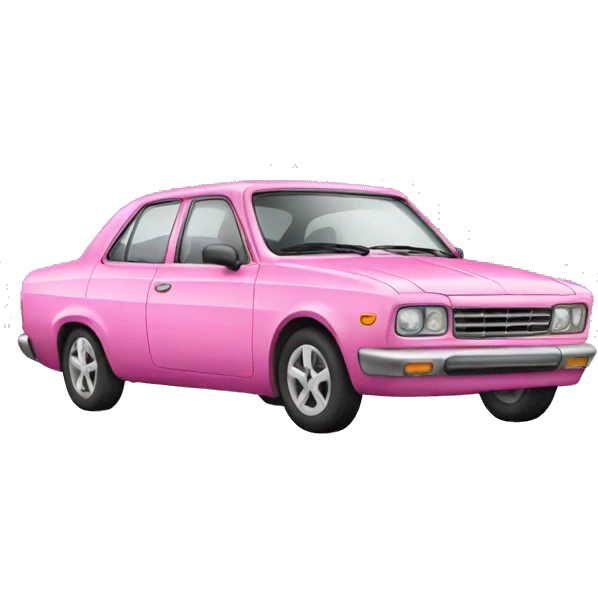Pink car emoji