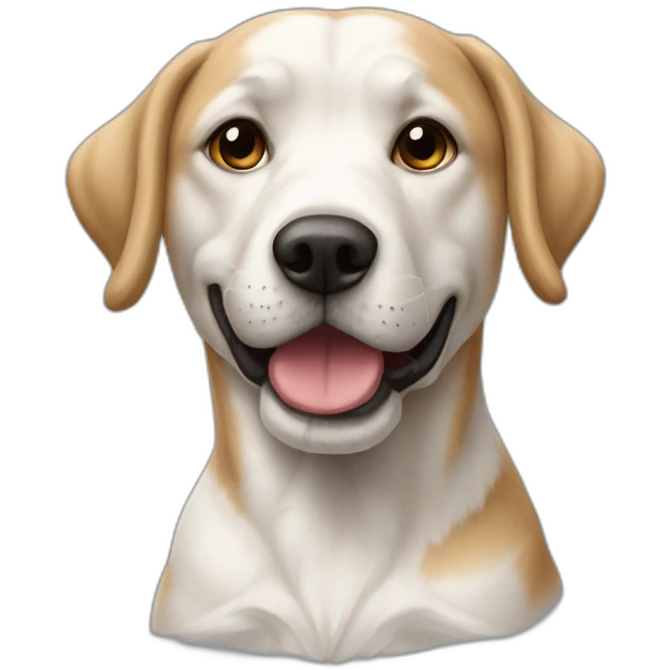 Un chien croiser entre un seter anglais et un chitsu emoji