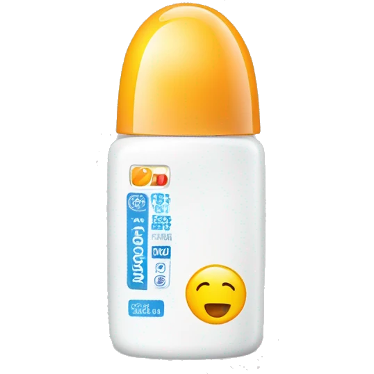 little facial sunscreen bottle isdin emoji