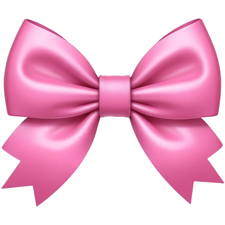 preppy pink mini coquette bow emoji