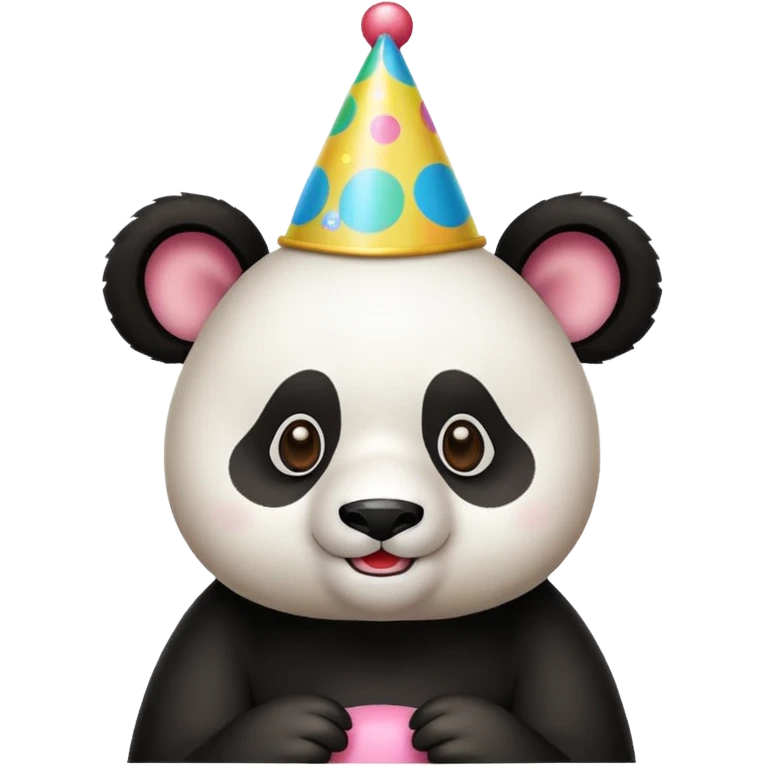 panda with party hats emoji