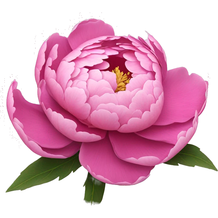 A beautiful pink peony that blooms emoji