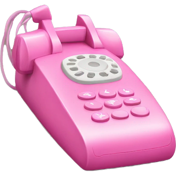 pink touch phone emoji