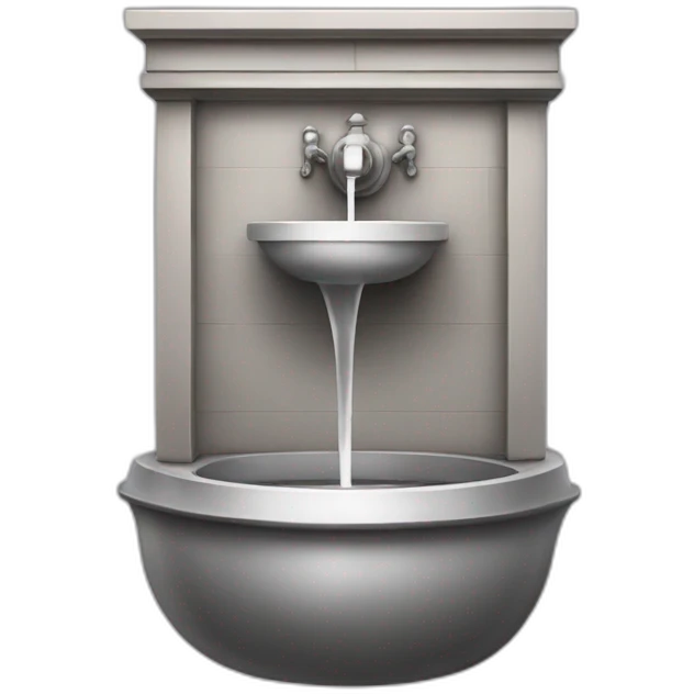 wall water fountain emoji