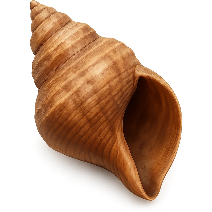 brown seashell, remove background emoji