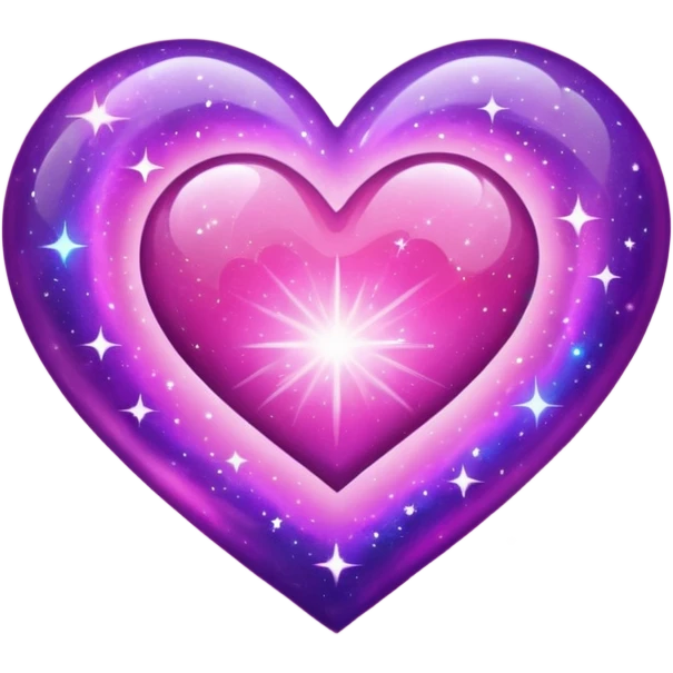 cute galaxy heart  emoji