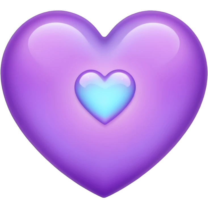 lilac mysthic heart  emoji