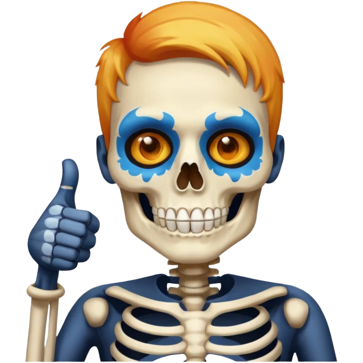 Pulgar arriba día de muertos emoji