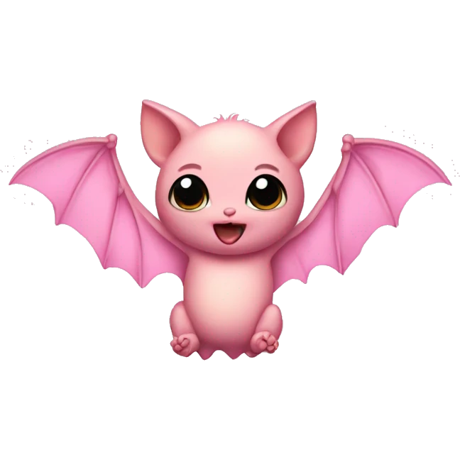 Baby pink bat  emoji
