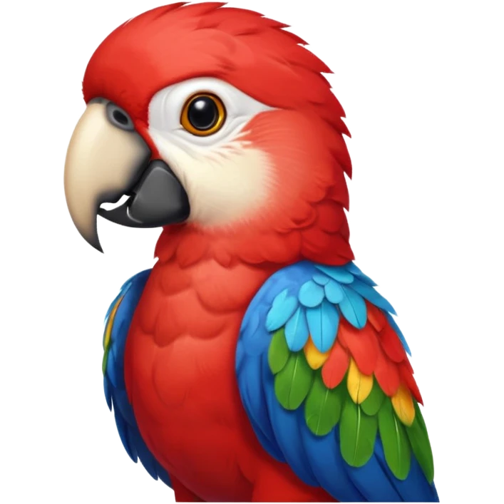 red parrot with shirt emoji