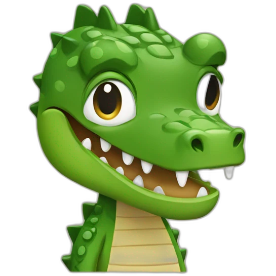 Crocodile boxeur emoji