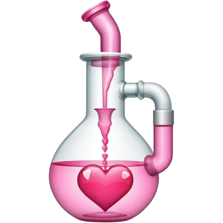 pink bong with heart on it emoji