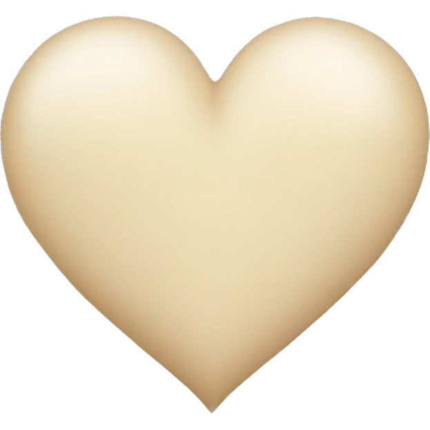 light beige heart emoji