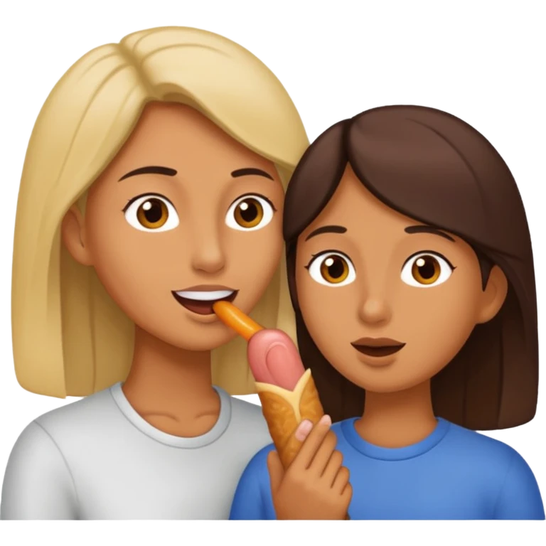 La femme suçe le zizi de m'homme emoji
