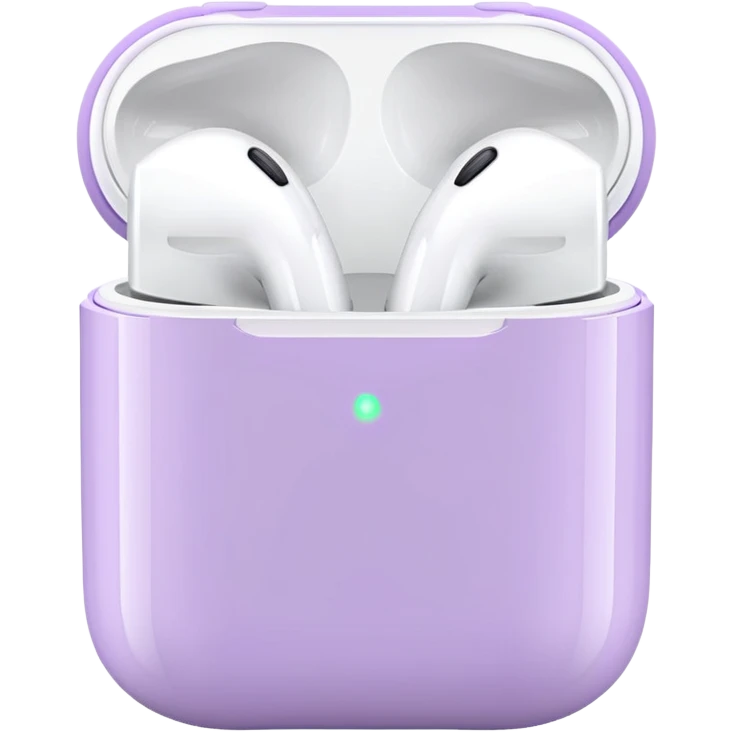 light purple air pods emoji