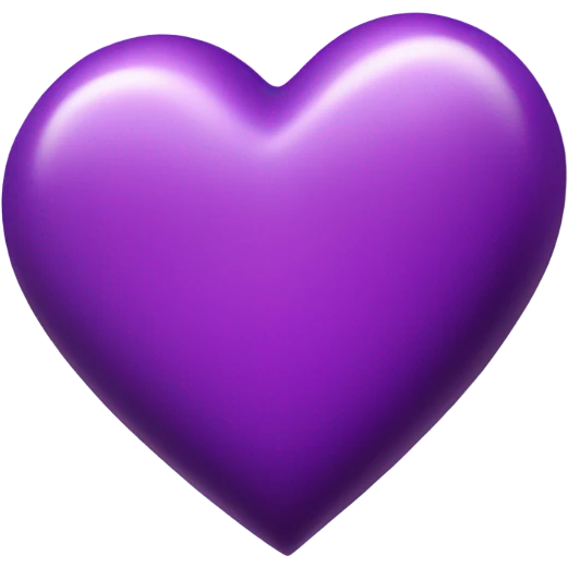 Purple heart emoji