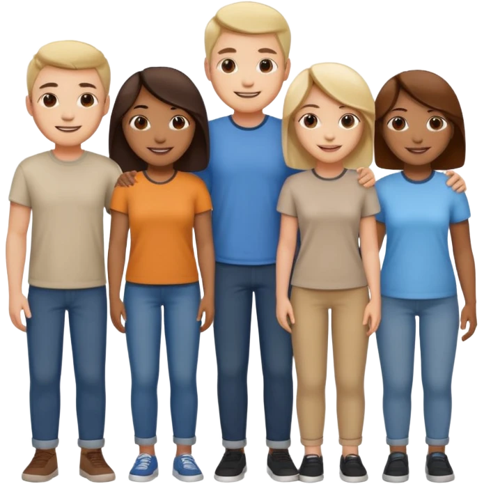 group of diverse people emoji emoji