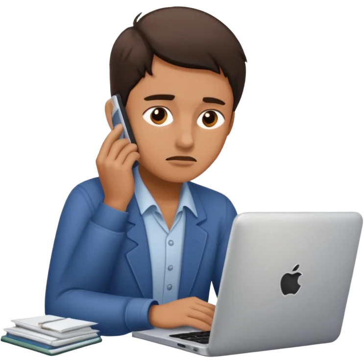 A person working with no pay emoji