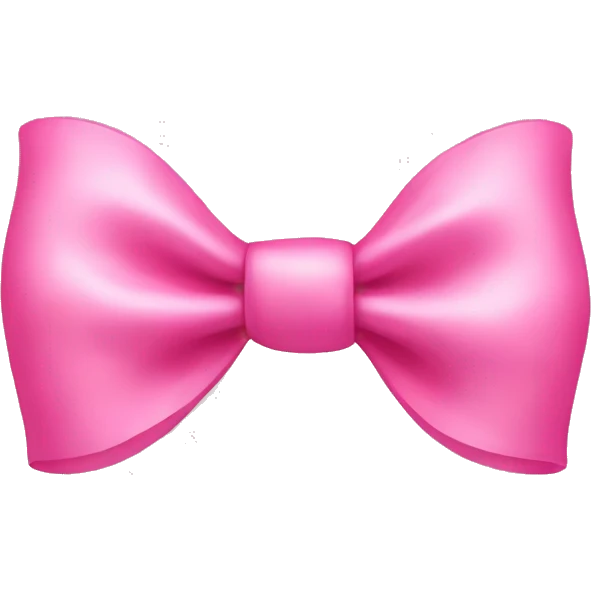 A pink bow emoji