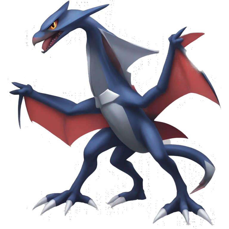 Edgy Cool Nargacuga-Noivern-Latias-Garchomp-Pokémon Full Body emoji
