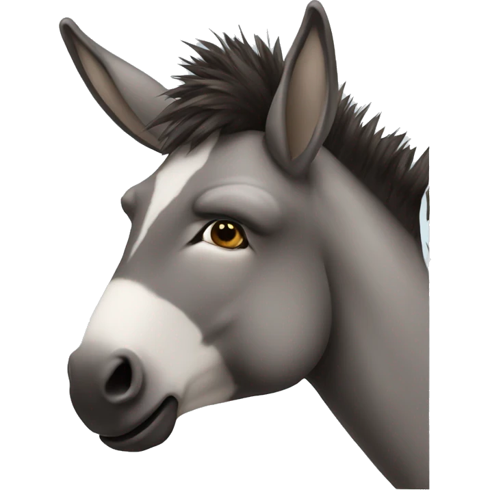lips, donkey emoji