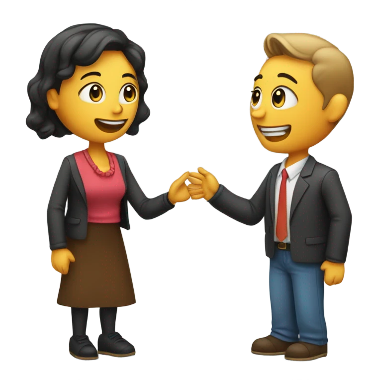 couple speaking emoji