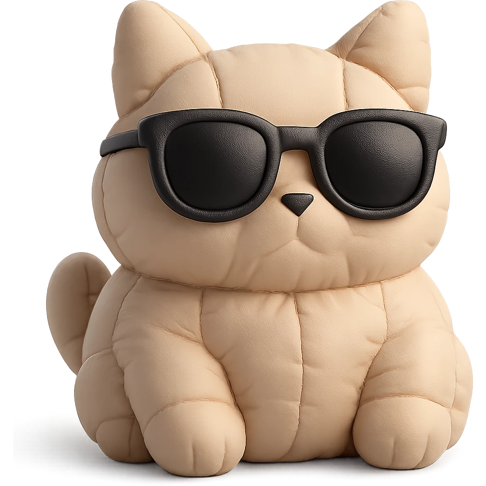 Cat wearing sunglasses emoji