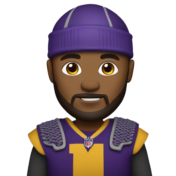 Memoji of me wearing Vikings attire emoji