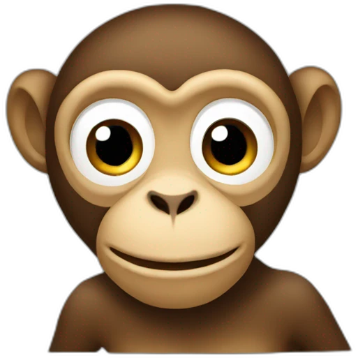 monkey on a computer emoji