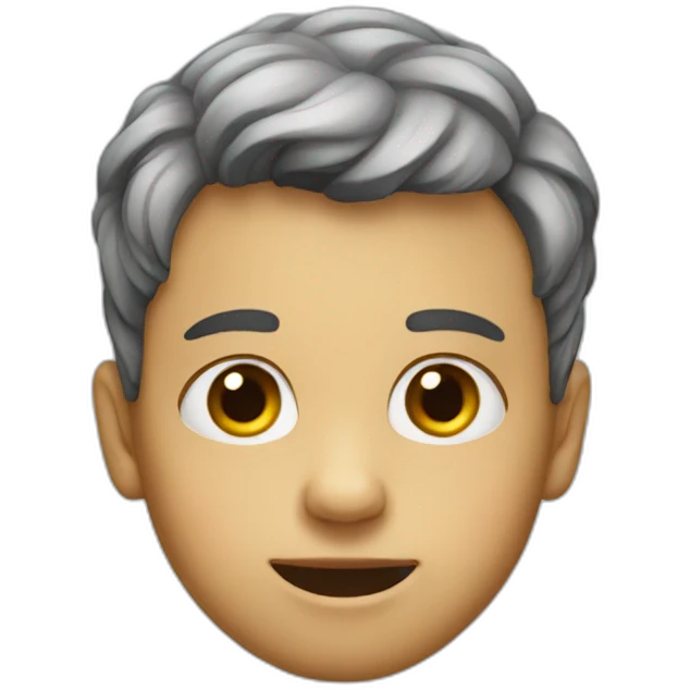 An ugly boy emoji