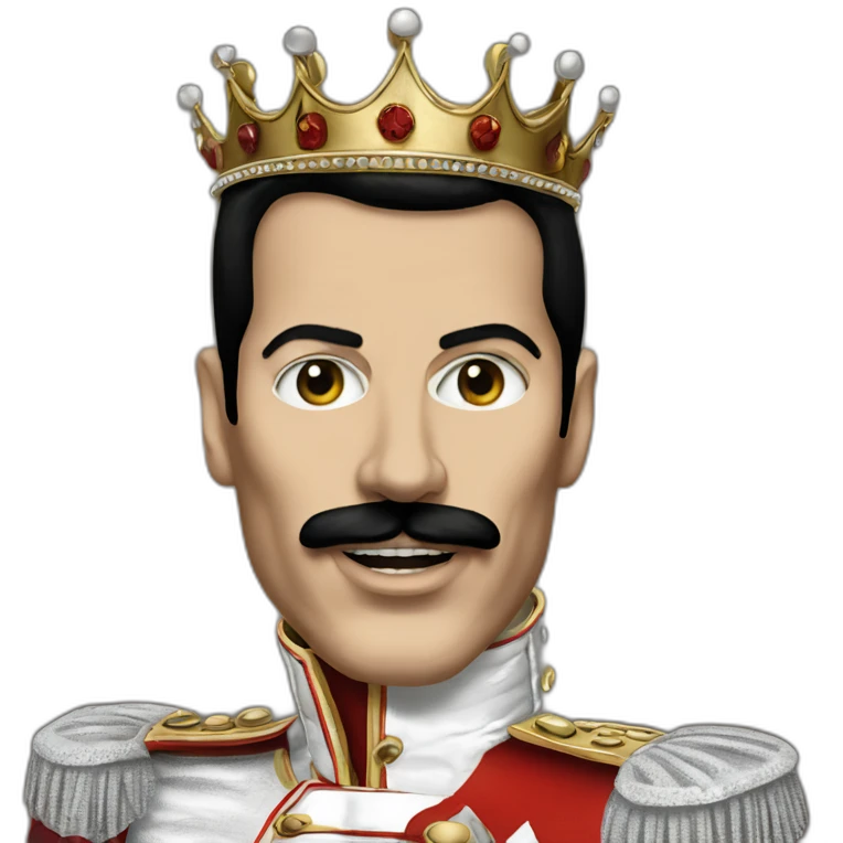 Portrait of Freddy mercury emoji