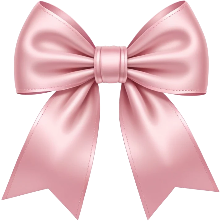 light pink ribbon bow emoji