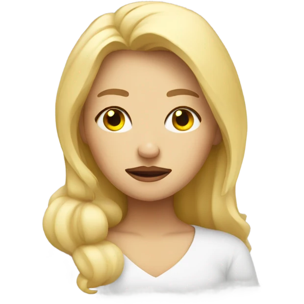 Blondie sleepy emoji