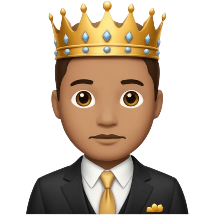 king with suit emoji