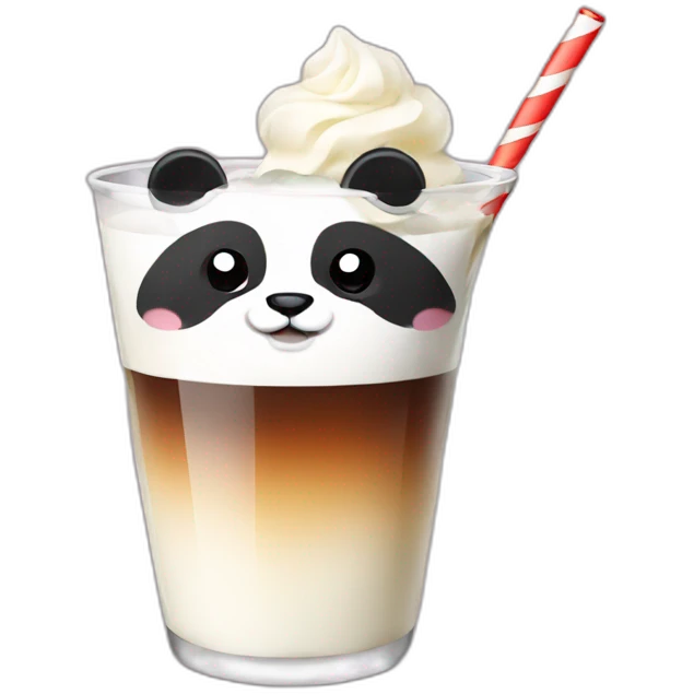 Panda drink emoji