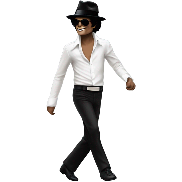 Michael Jackson moonwalking  emoji