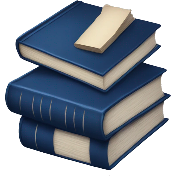 dark blue books emoji