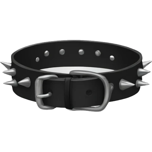 Black spiked dog collar emoji