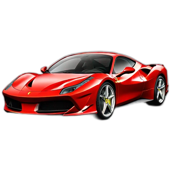 Ferrari-F8-red emoji