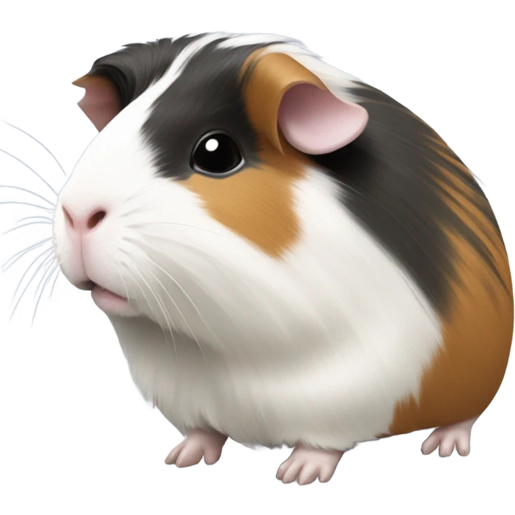 Guinea pig black and white bands emoji