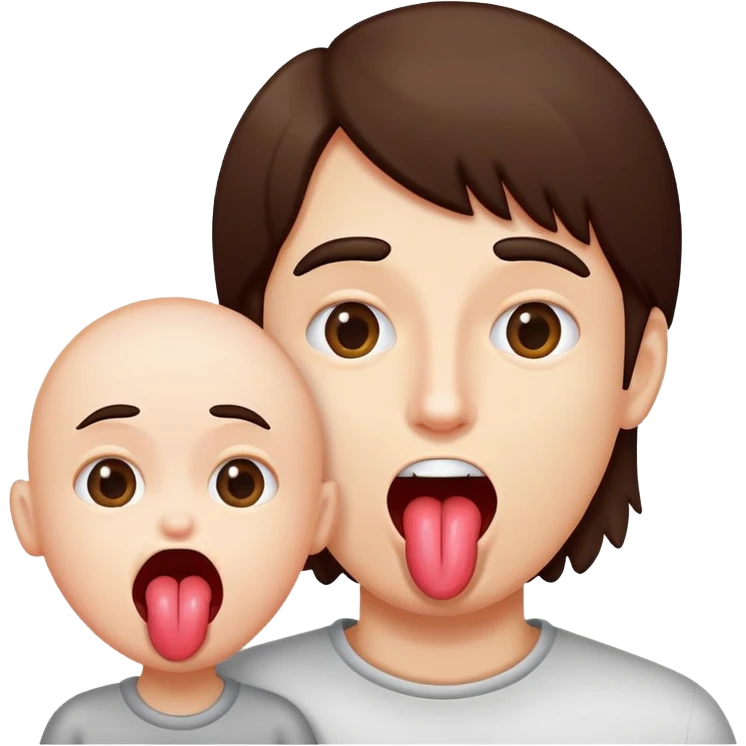 Someone making fun of someone sticking out tongue  emoji