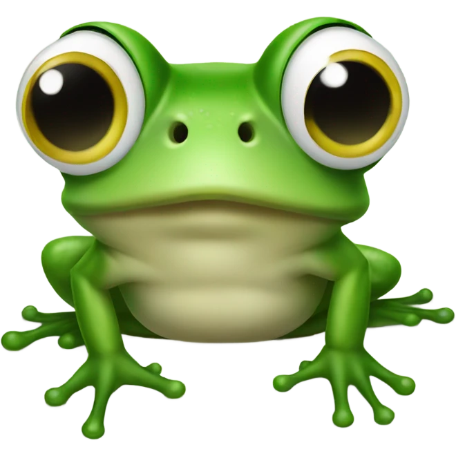 Frog with big nose emoji