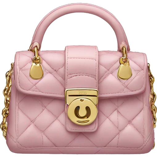 mini dior bag emoji