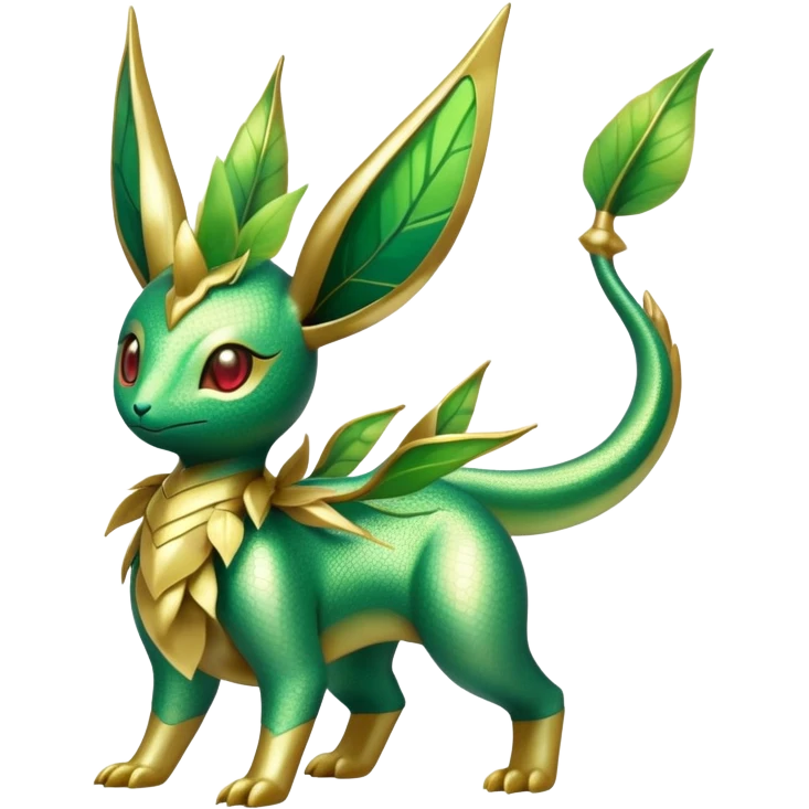 Shiny Exotic Flygon-Bayleaf-Leafeon-Hybrid-Creature emoji