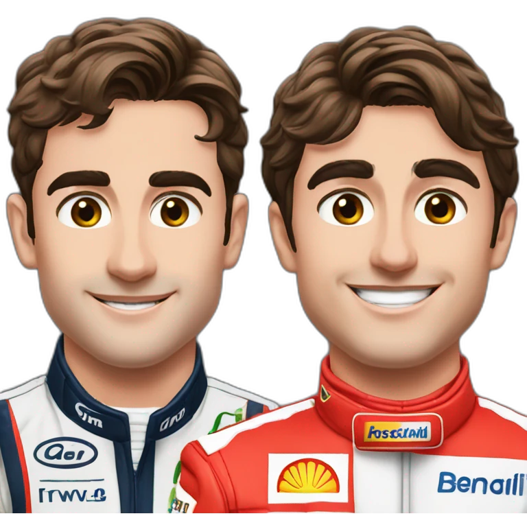 Charles Leclerc and Carlos Sainz emoji