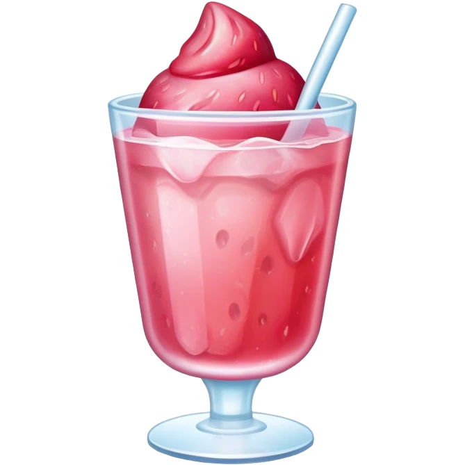 Strawberry ice emoji